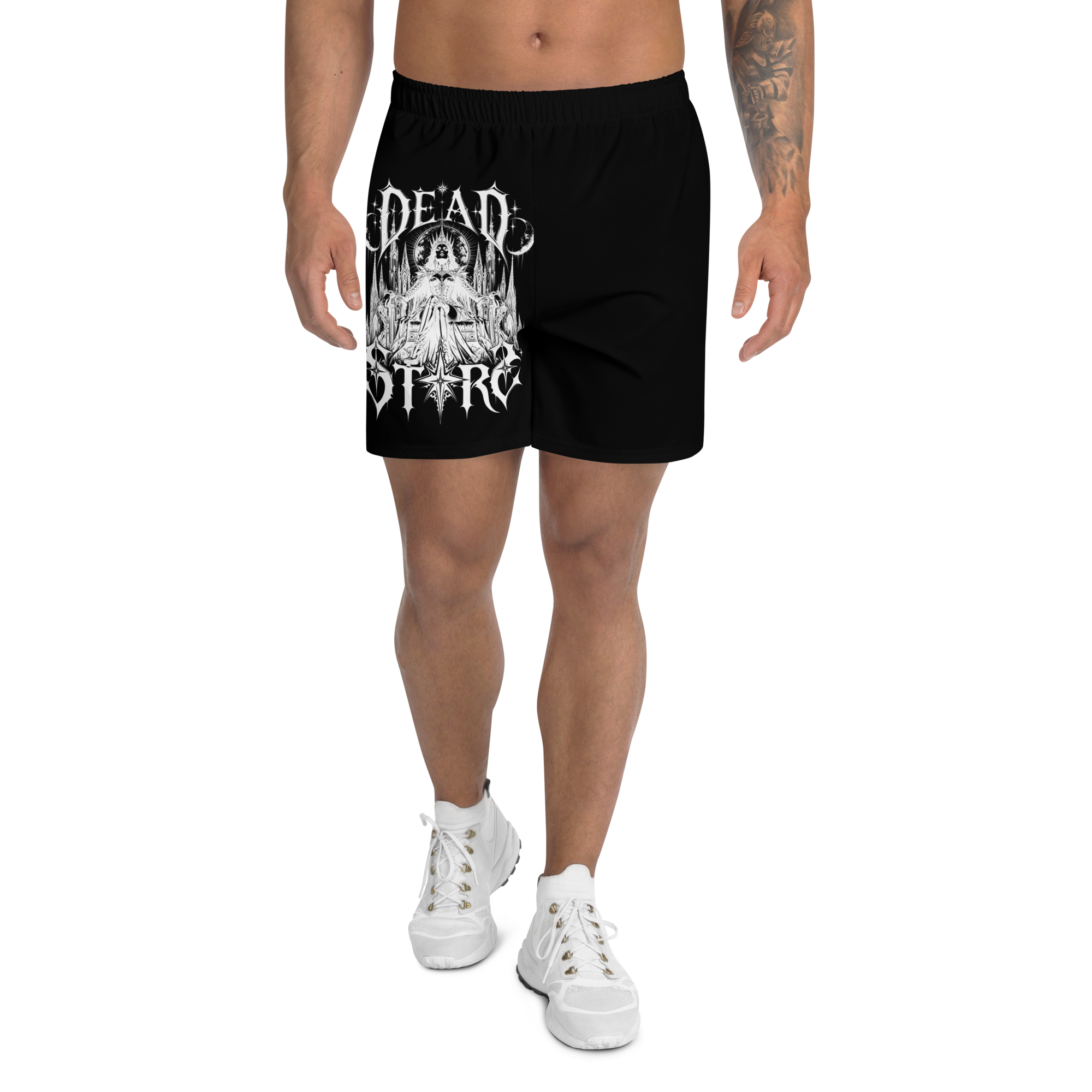 Dead Stars Long Athletic Shorts - front
