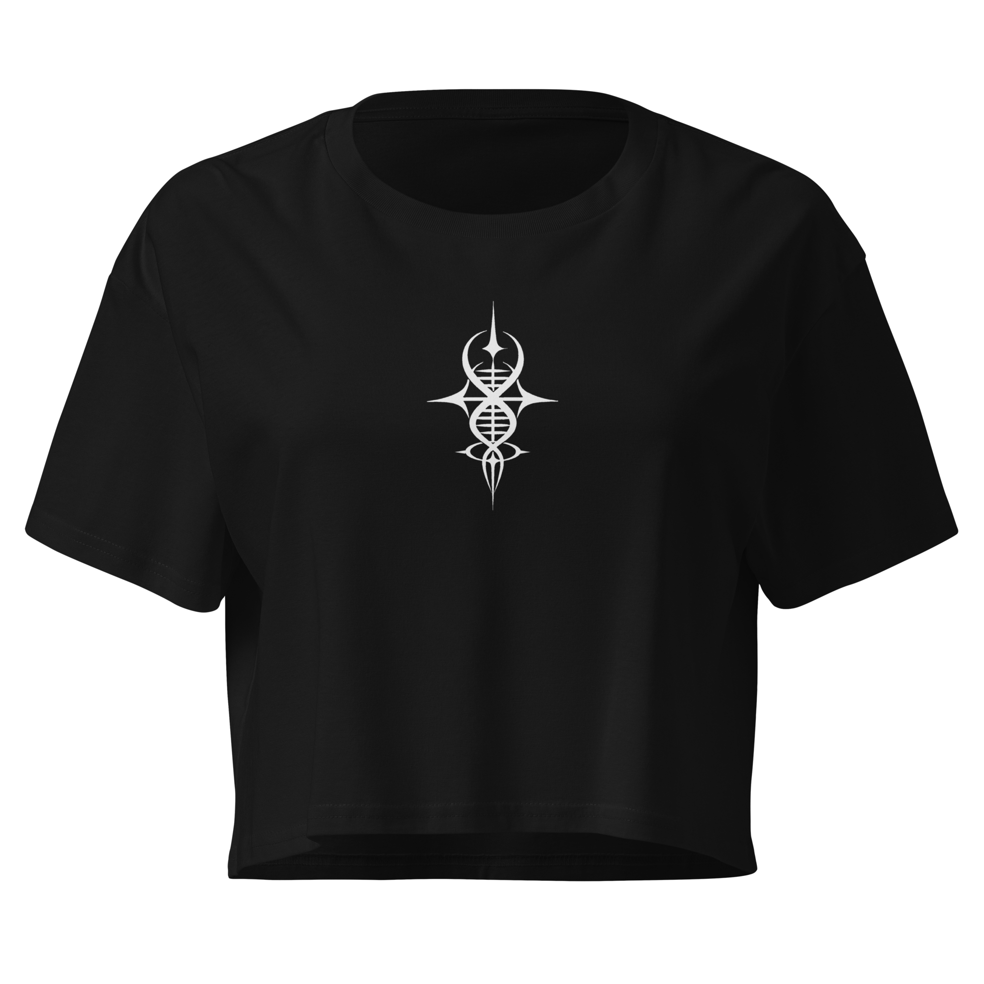 Helix Sigil Crop Top - Black