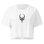 Horns Sigil Crop Top - White