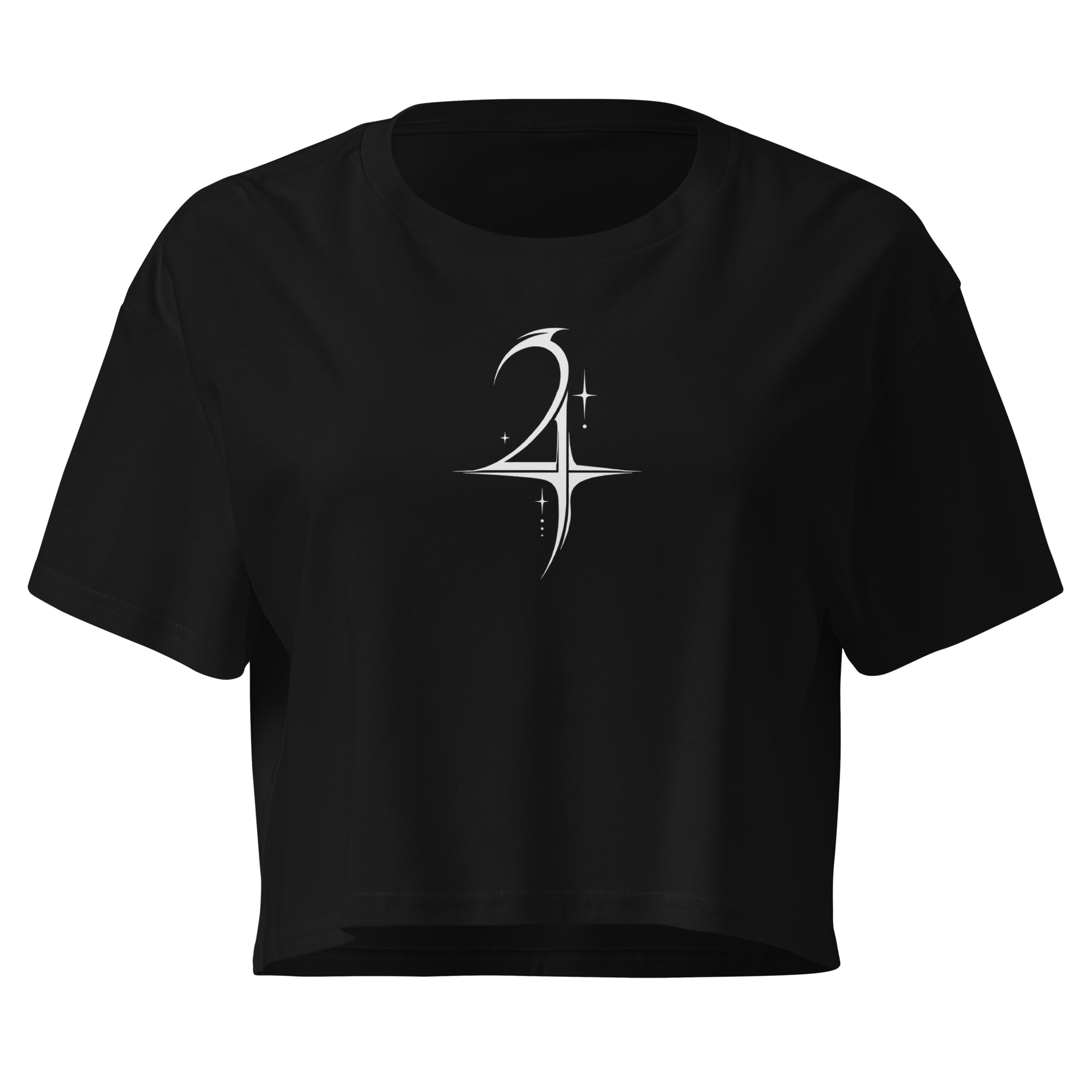 Jupiter Sigil Crop Top - Black