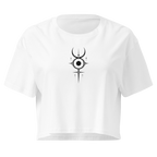 Mercury Sigil Crop Top - White