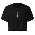 Neptune Sigil Crop Top - Black