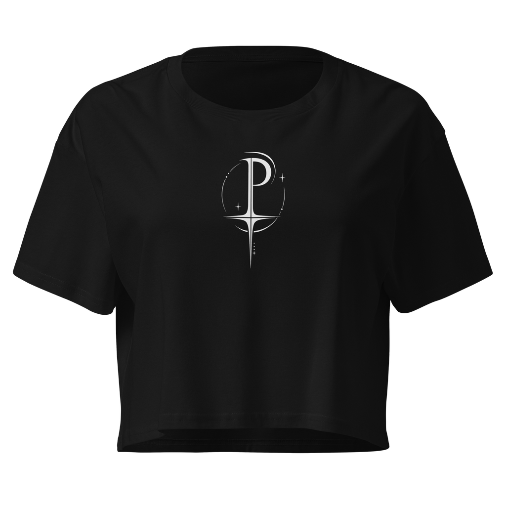 P-Sigil Sigil Crop Top - Black