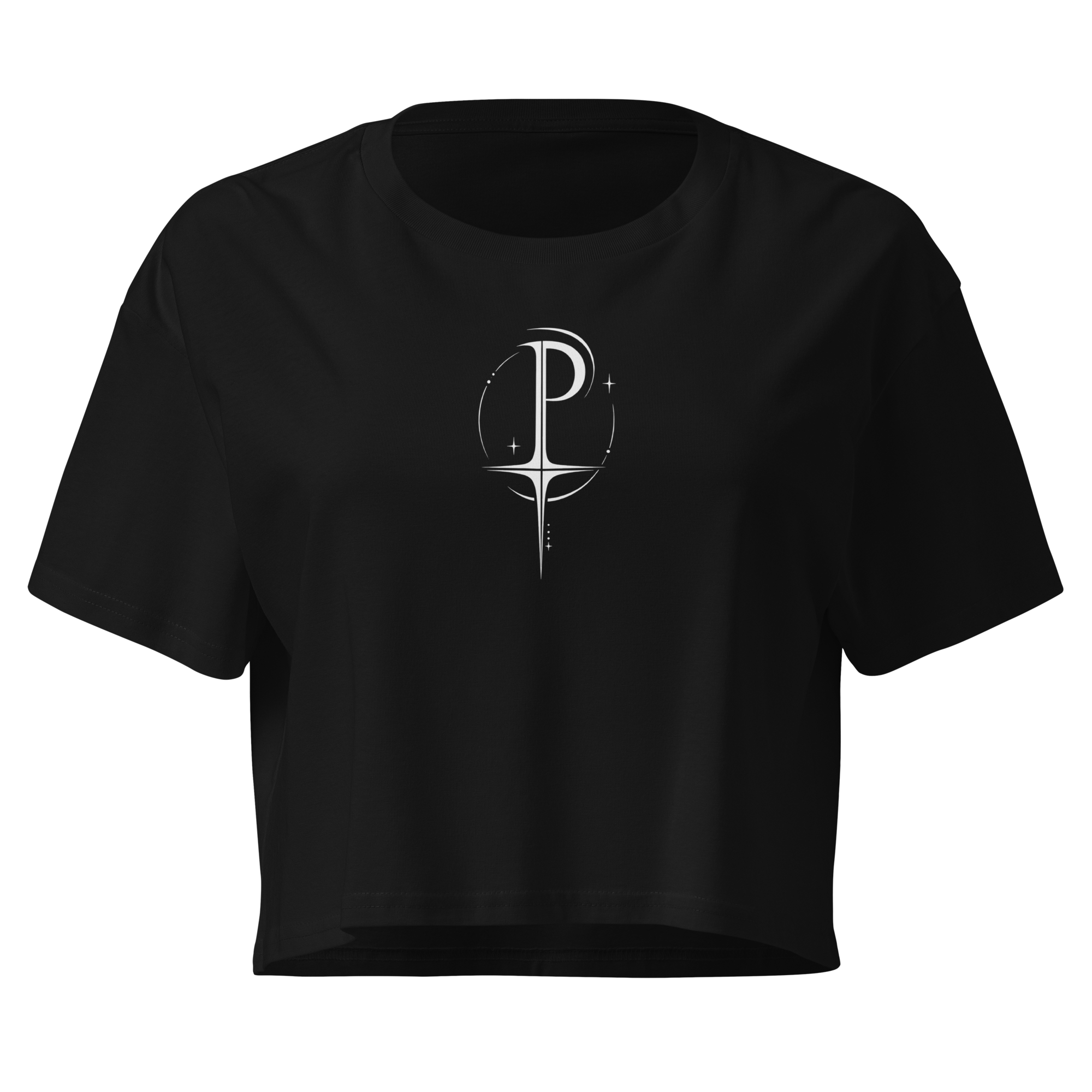 P-Sigil Sigil Crop Top - Black