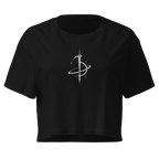 Saturn Sigil Crop Top - Black