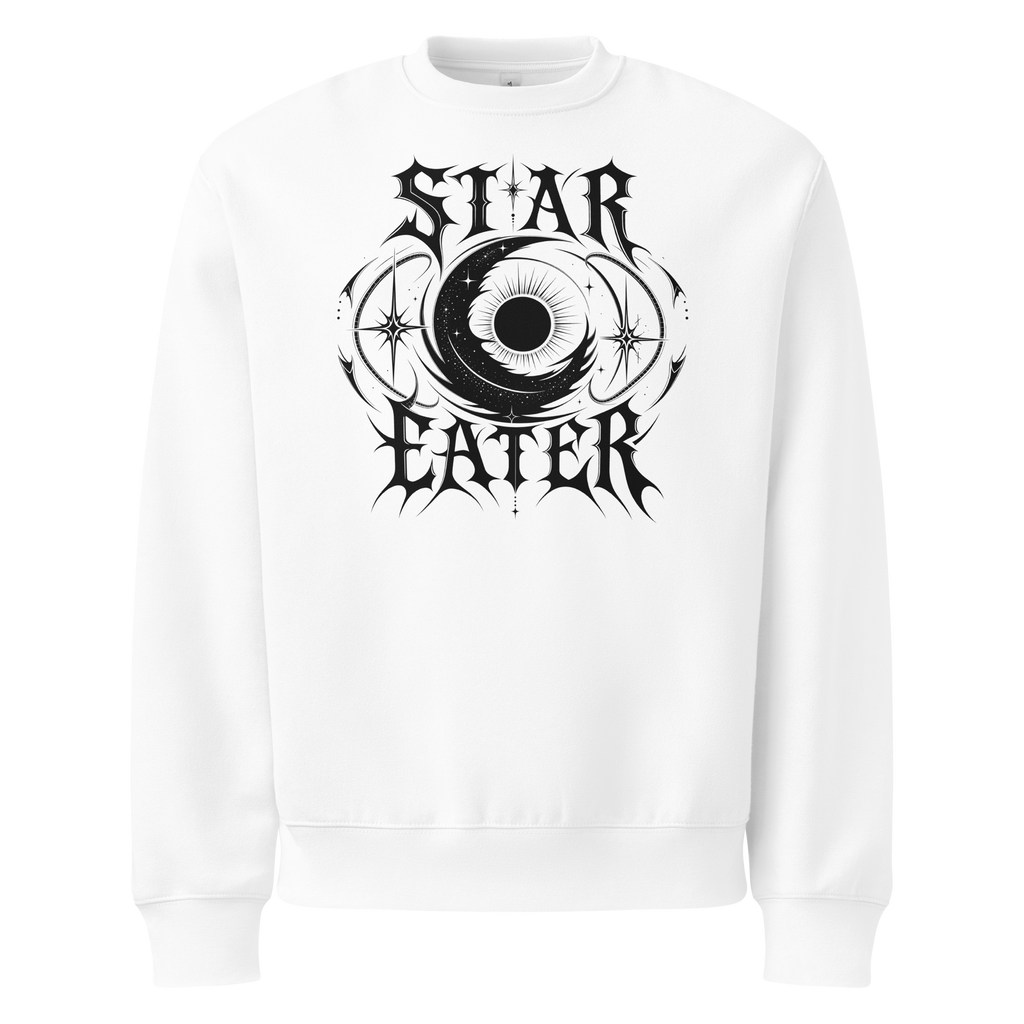 Star Eater Sweatshirt - Design I White