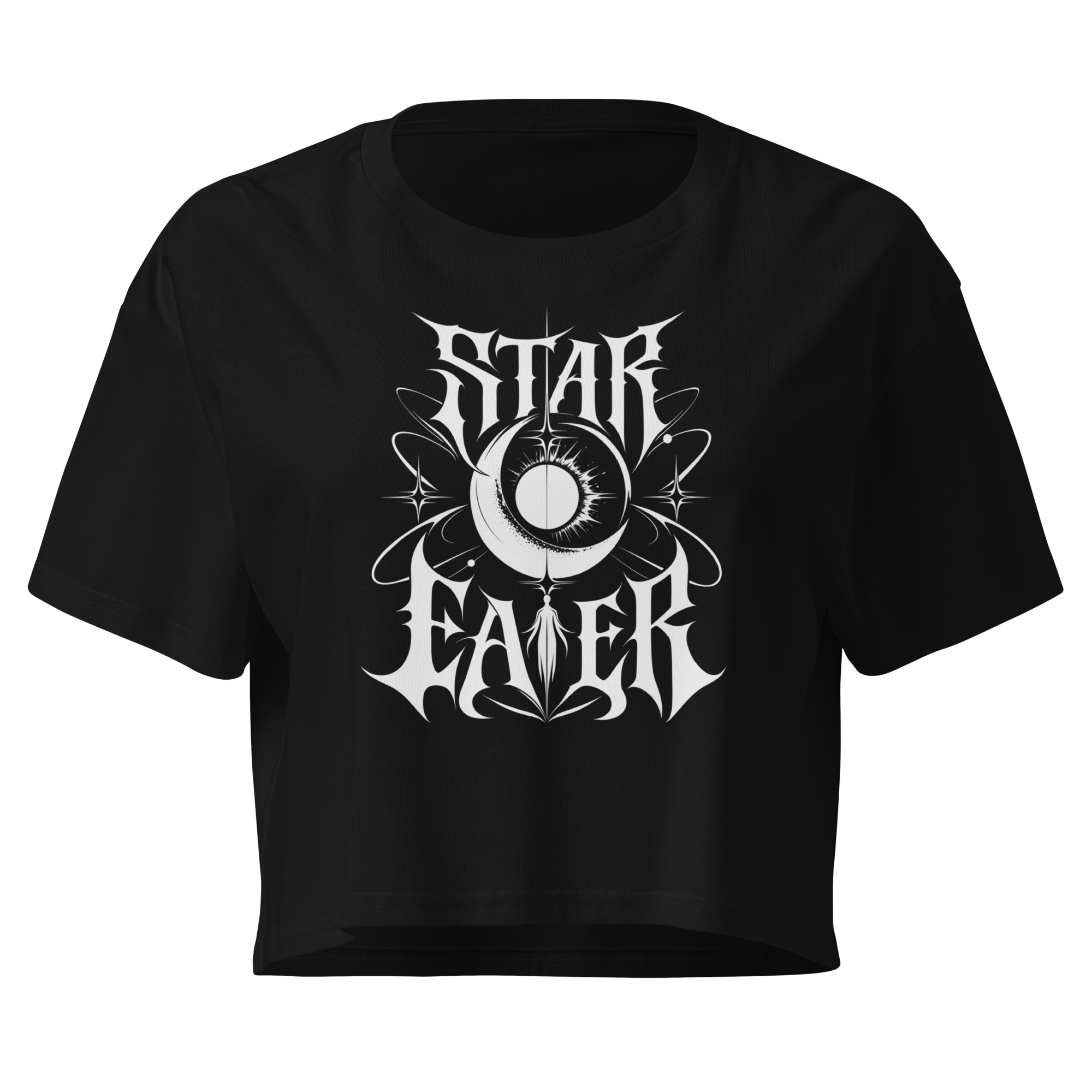 Star Eater Crop Top - Design II Black