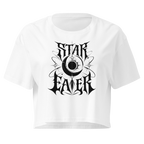 Star Eater Crop Top - Design II White