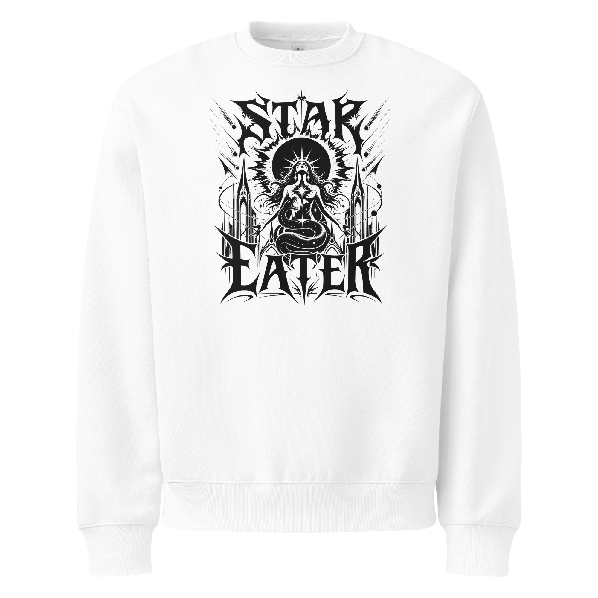 Star Eater Sweatshirt - Design III White