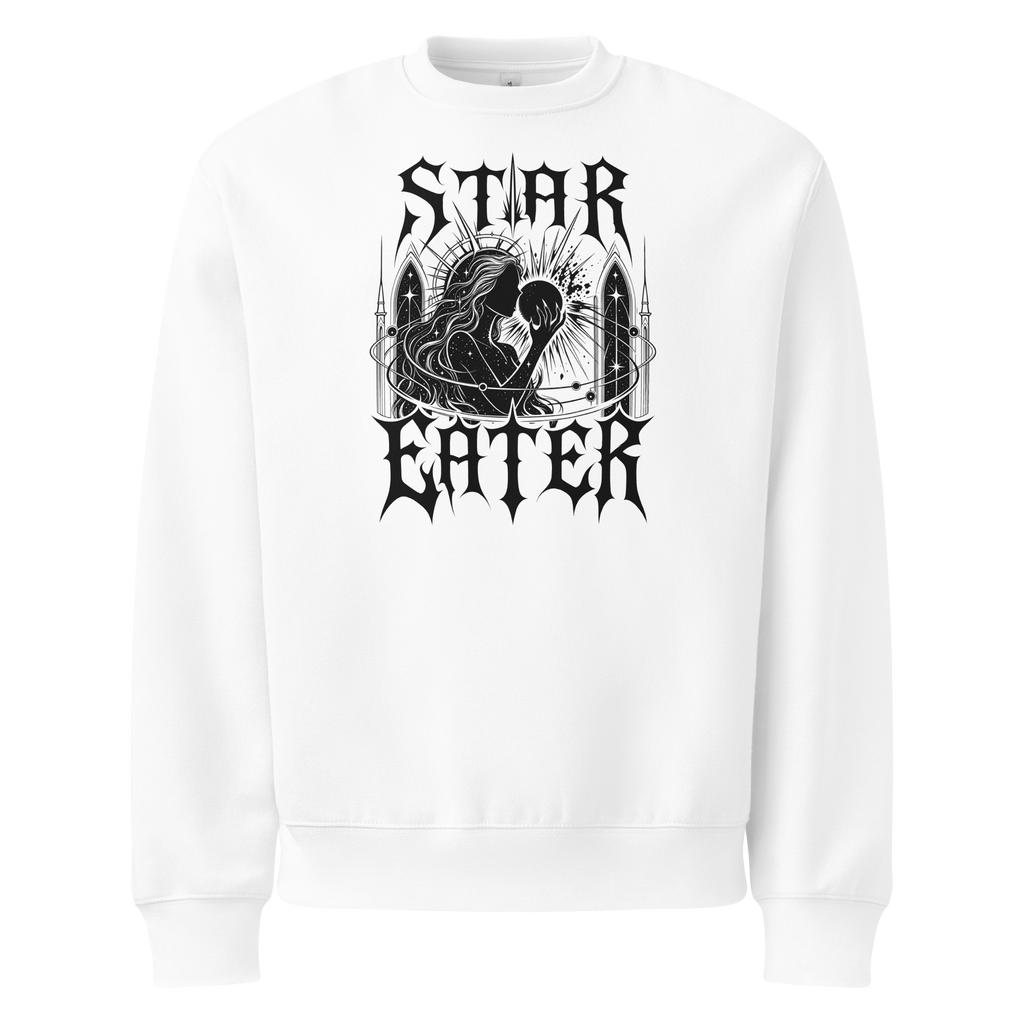 Star Eater Sweatshirt - Design IV White