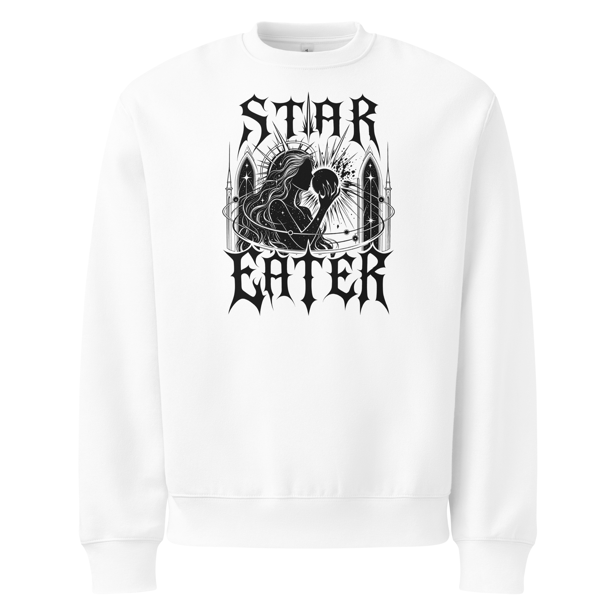 Star Eater Sweatshirt - Design IV White