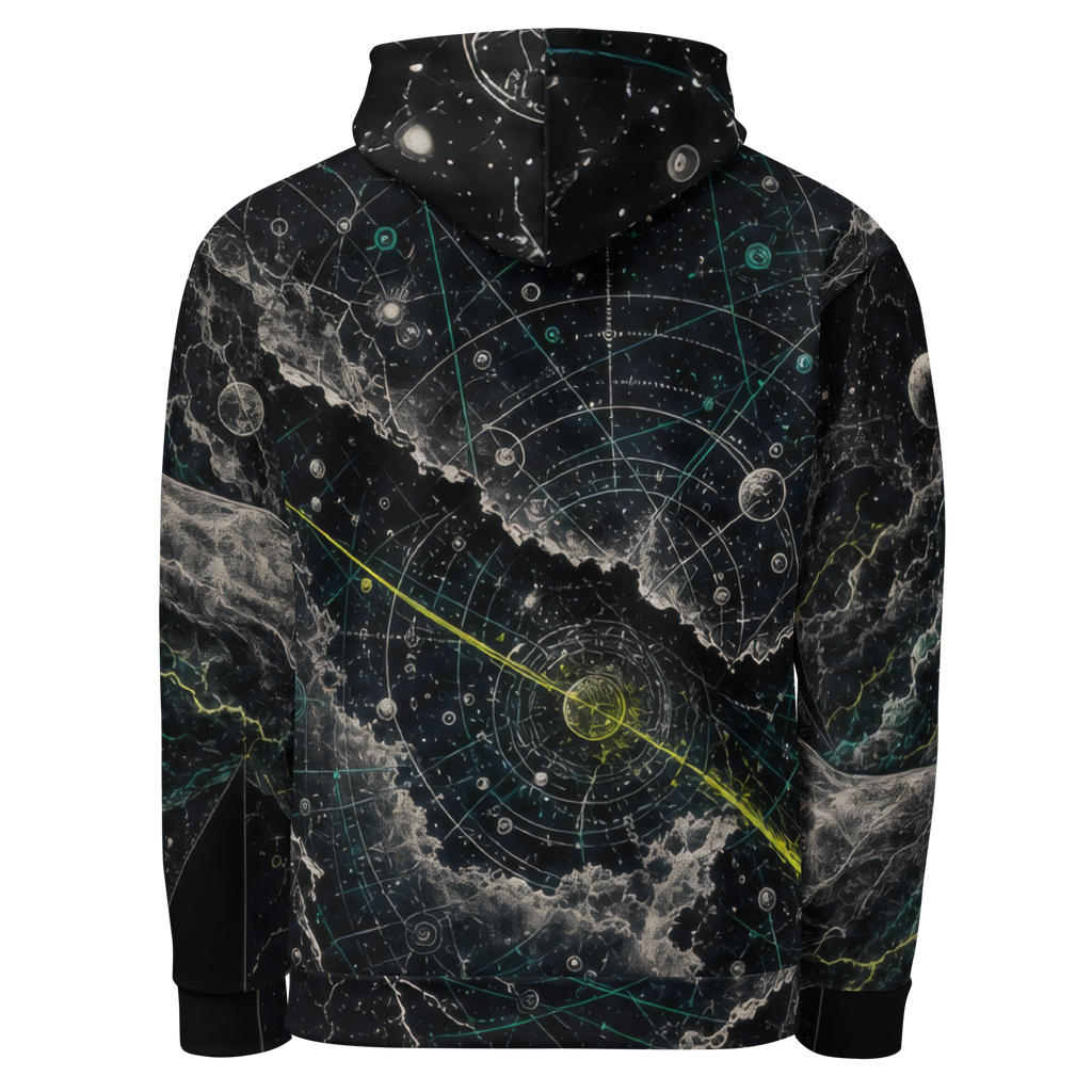 Star Wound Hoodie - Black back