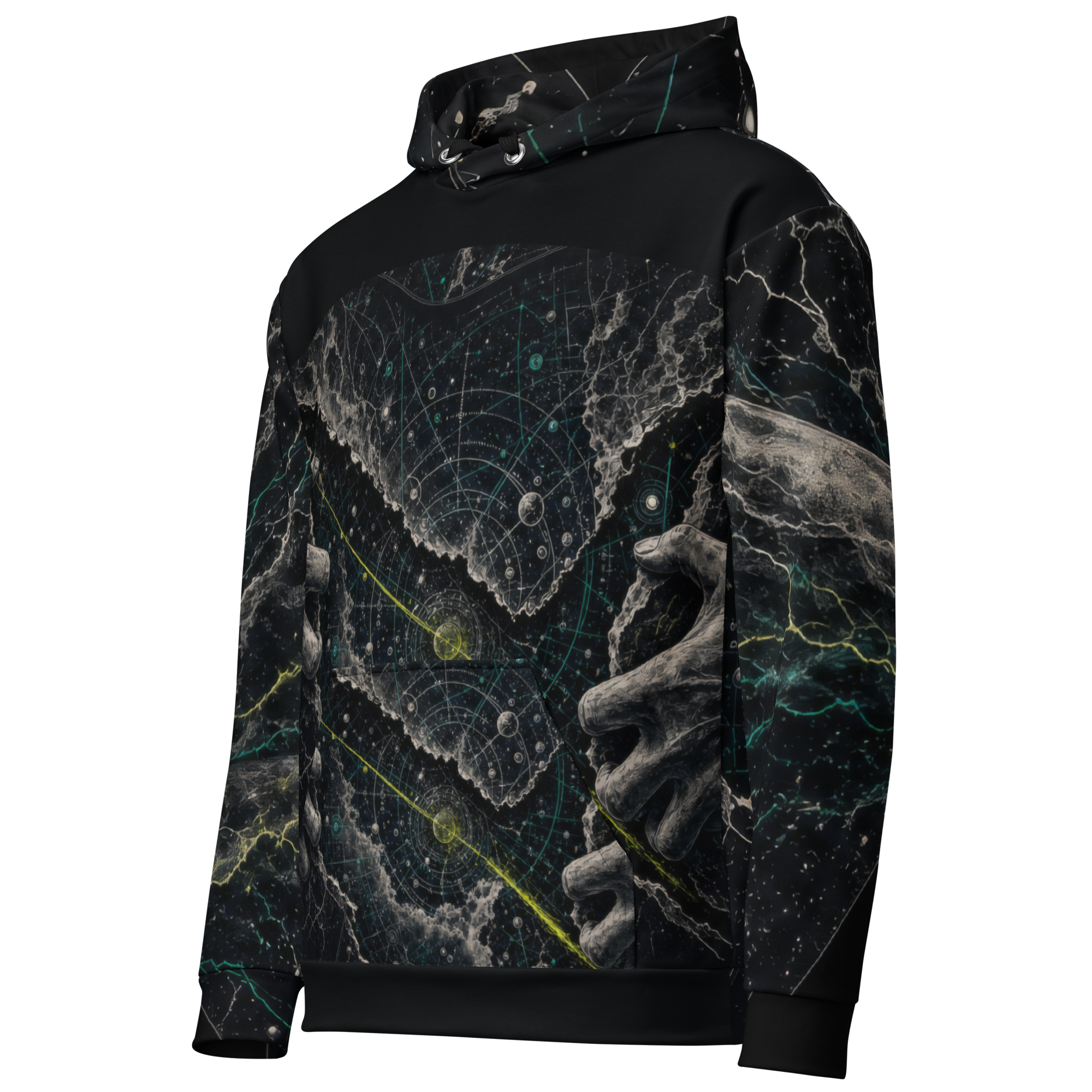 Star Wound Hoodie - Black side
