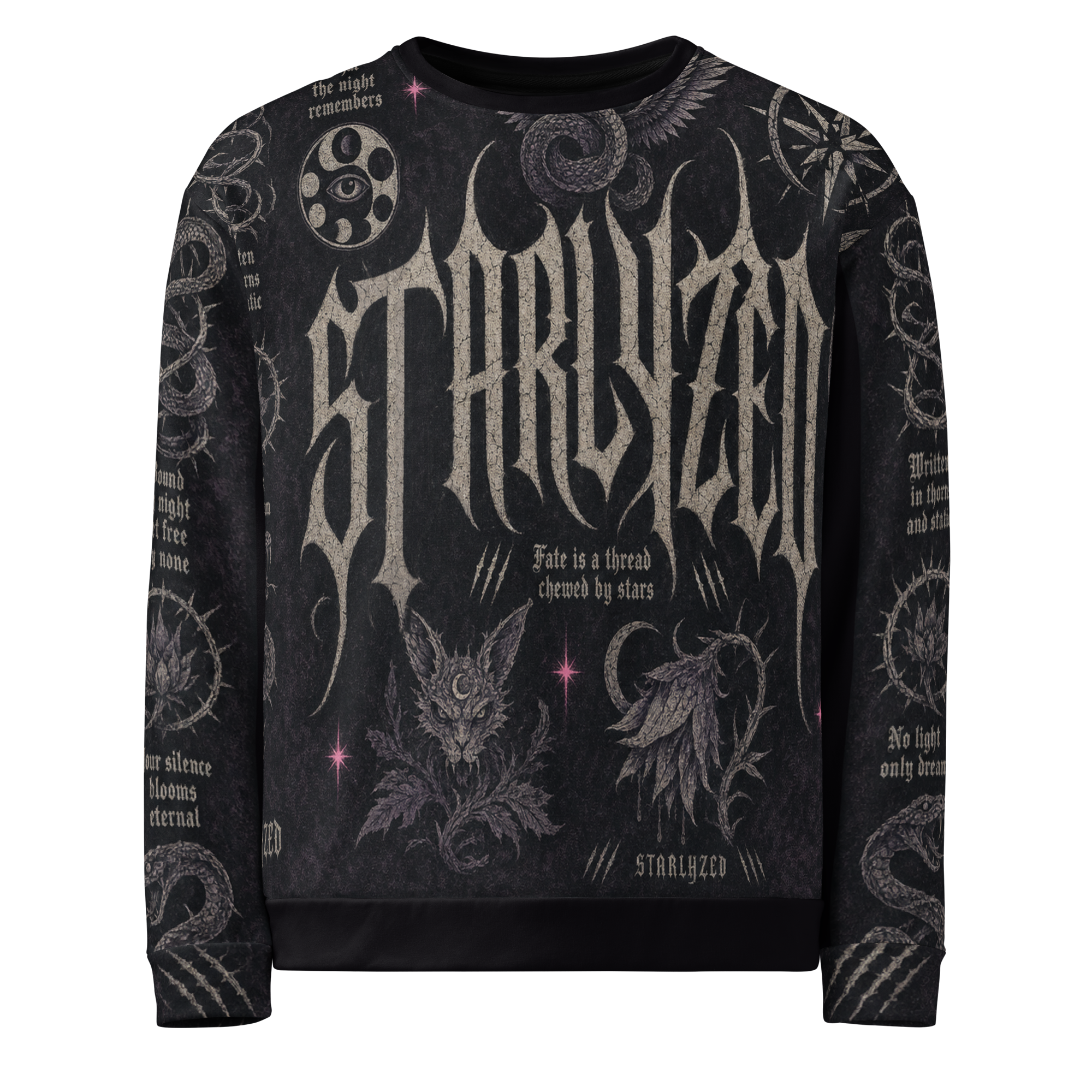 Starlyzed After Dark Sweatshirt - Black front