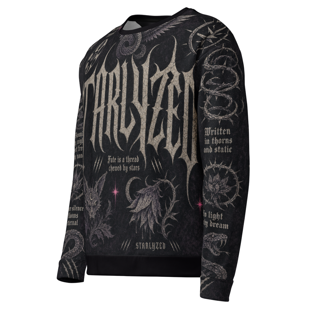 Starlyzed After Dark Sweatshirt - Black left front