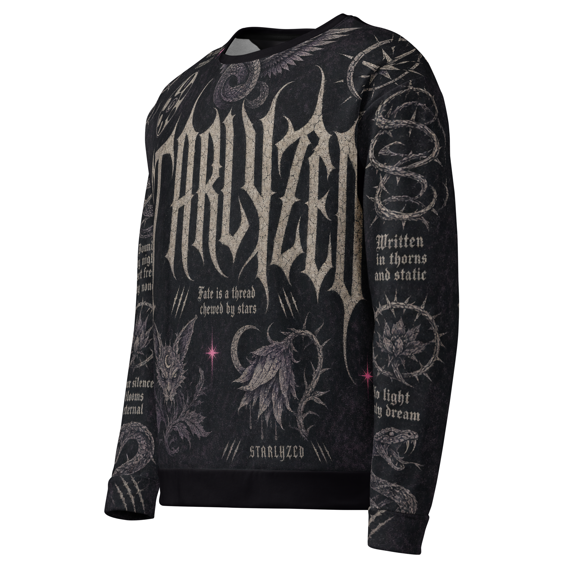 Starlyzed After Dark Sweatshirt - Black left front