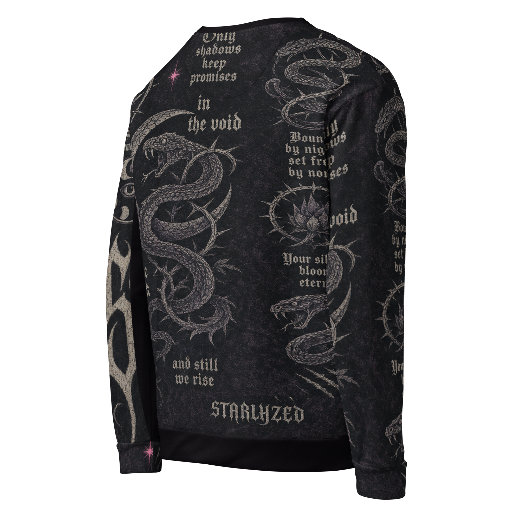 Starlyzed After Dark Sweatshirt - Black right back