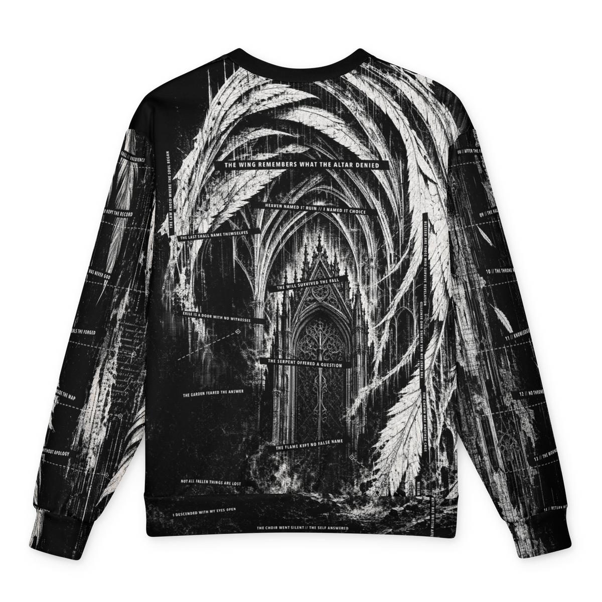 Black Feather Testament Sweatshirt back