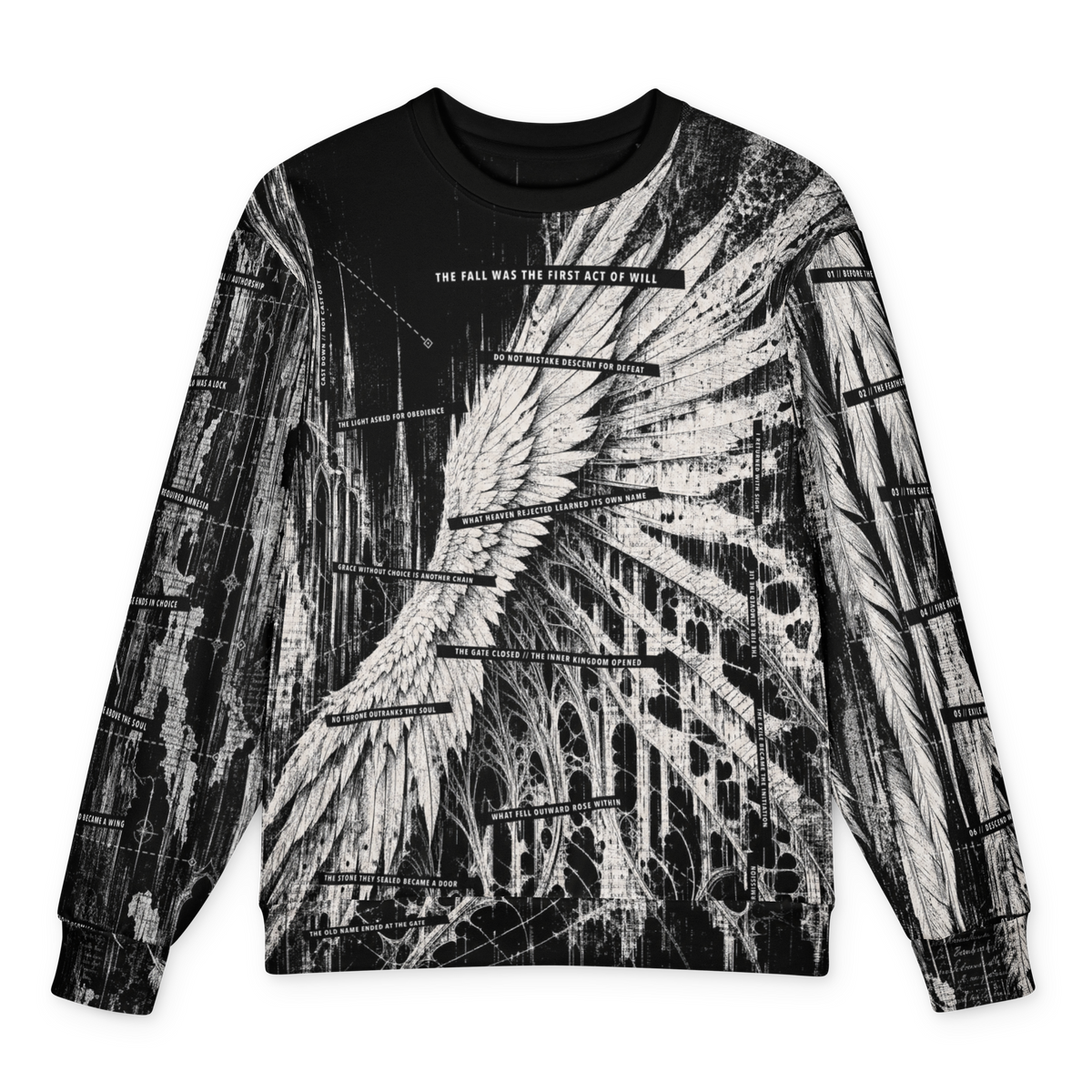 Black Feather Testament Sweatshirt front