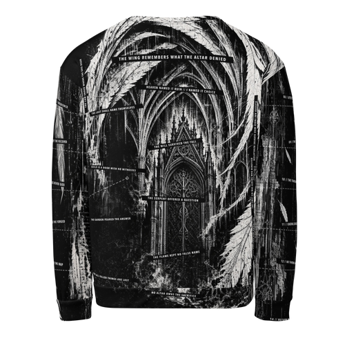 Black Feather Testament Sweatshirt - Black Feather Testament back