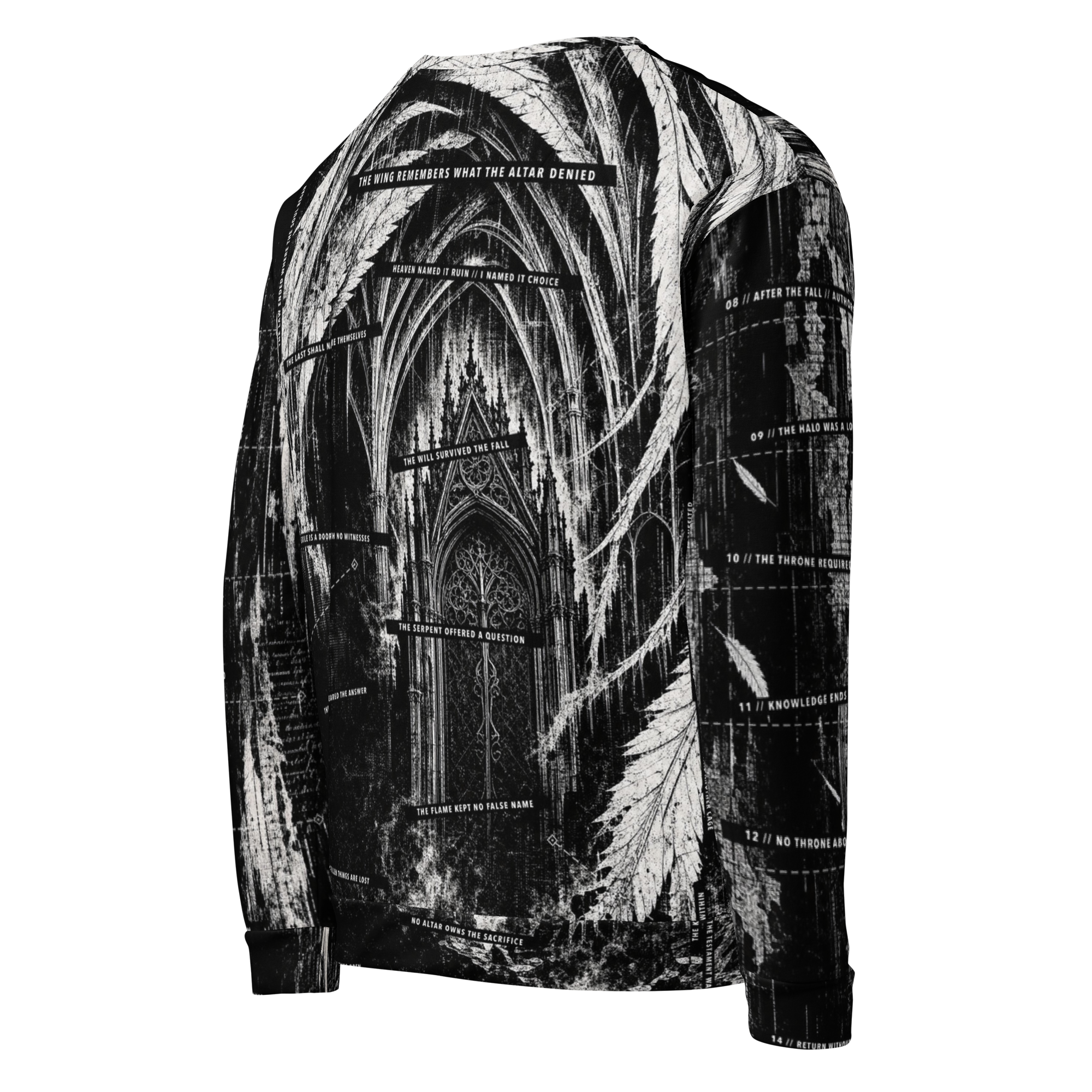 Black Feather Testament Sweatshirt - Black Feather Testament back