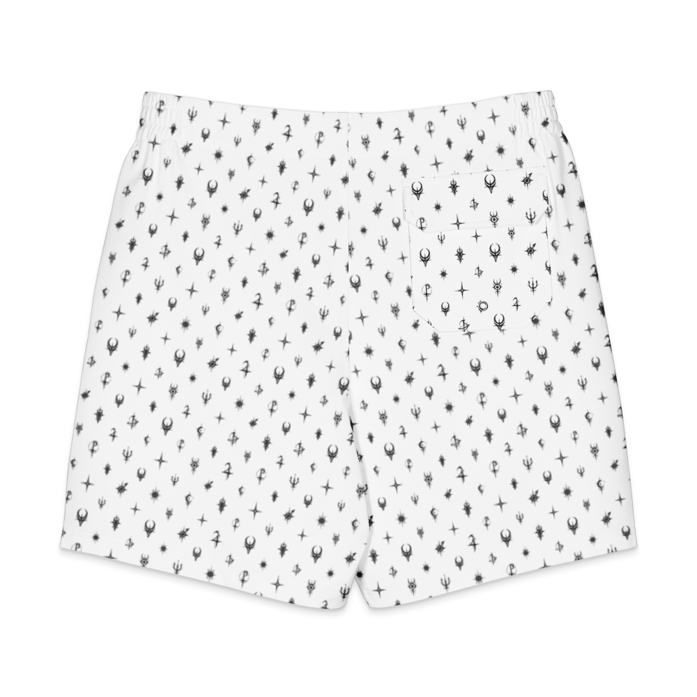 Cosmic Monogram Board Shorts (back)