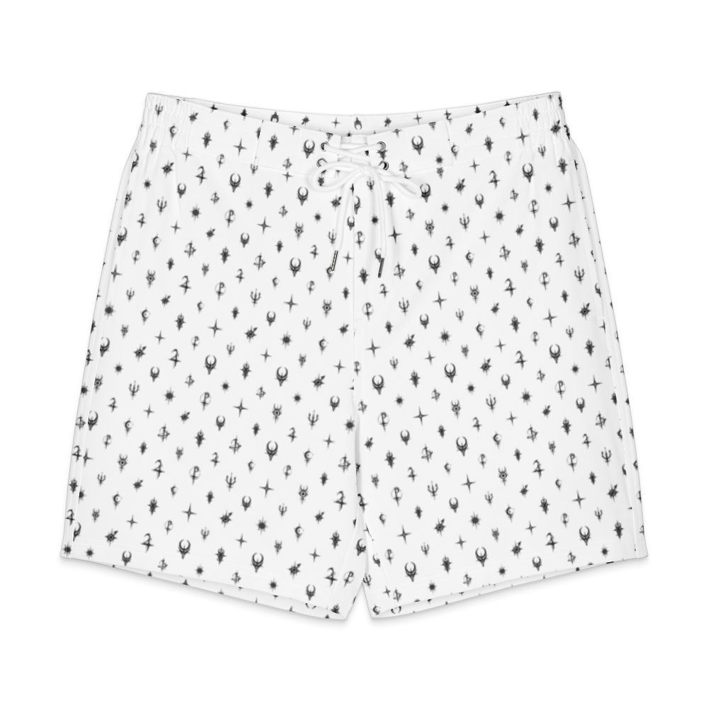 Cosmic Monogram Board Shorts (front)