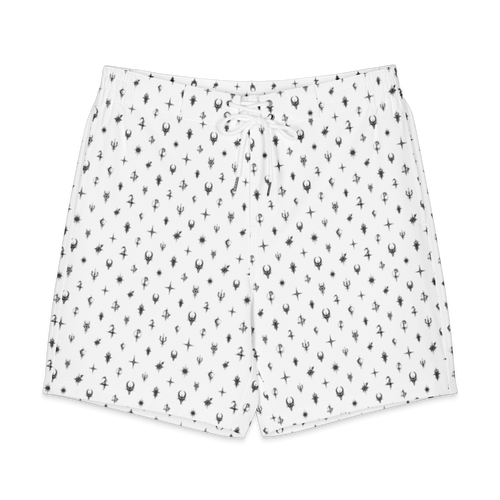 Cosmic Monogram Board Shorts (front)