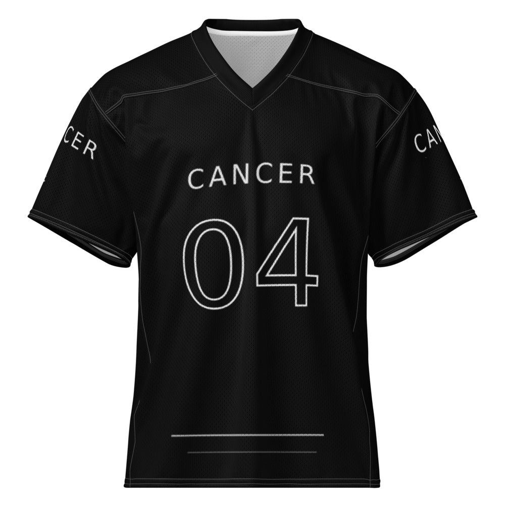 Cancer 04 Jersey Black front mockup