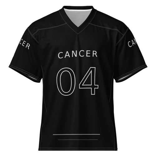 Cancer 04 Jersey Black front mockup