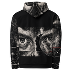 Lunar Afterimage AOP Hoodie - Black Print back view