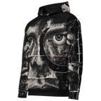 Lunar Afterimage AOP Hoodie - Black Print side view