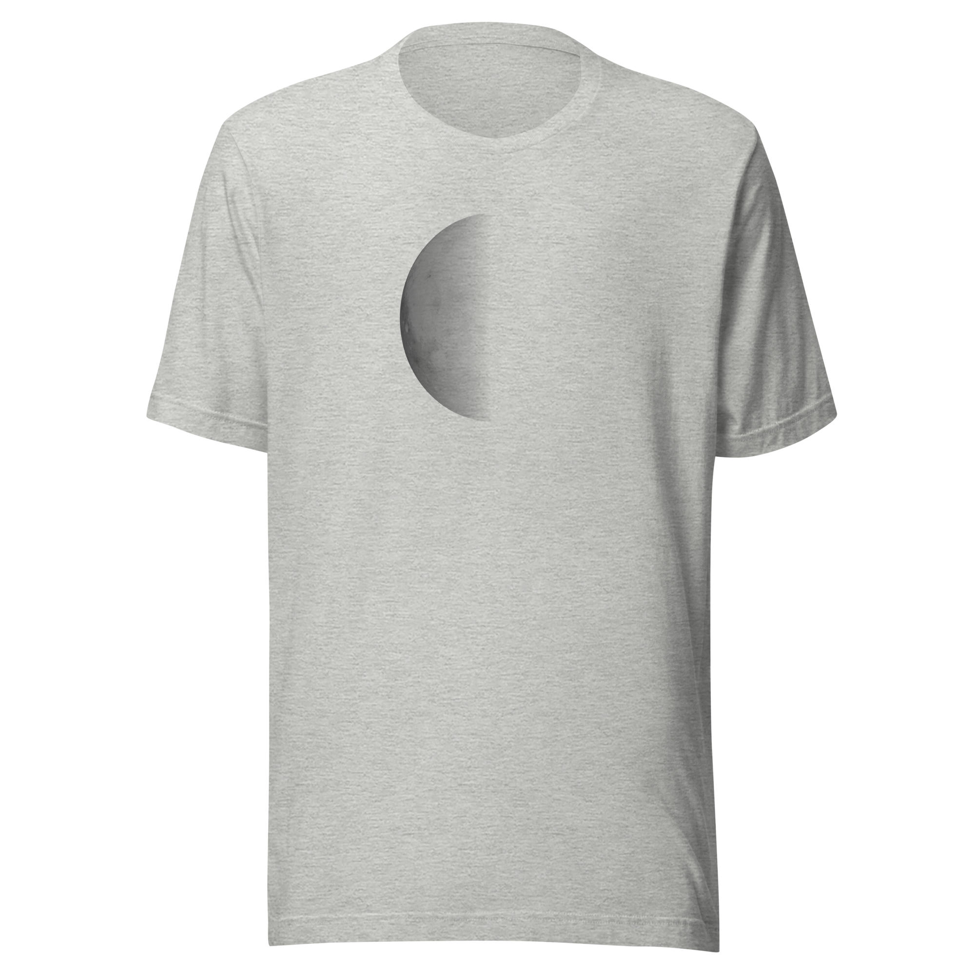 The Full-Scale Moon Tee, Athletic Heather — personalized birth chart apparel by Starlyzed