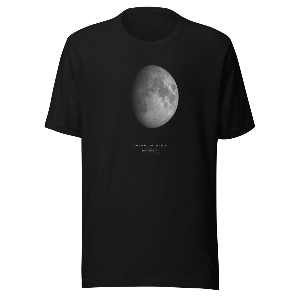 Starlyzed Moon Full-Scale Tee Black front Printful mockup