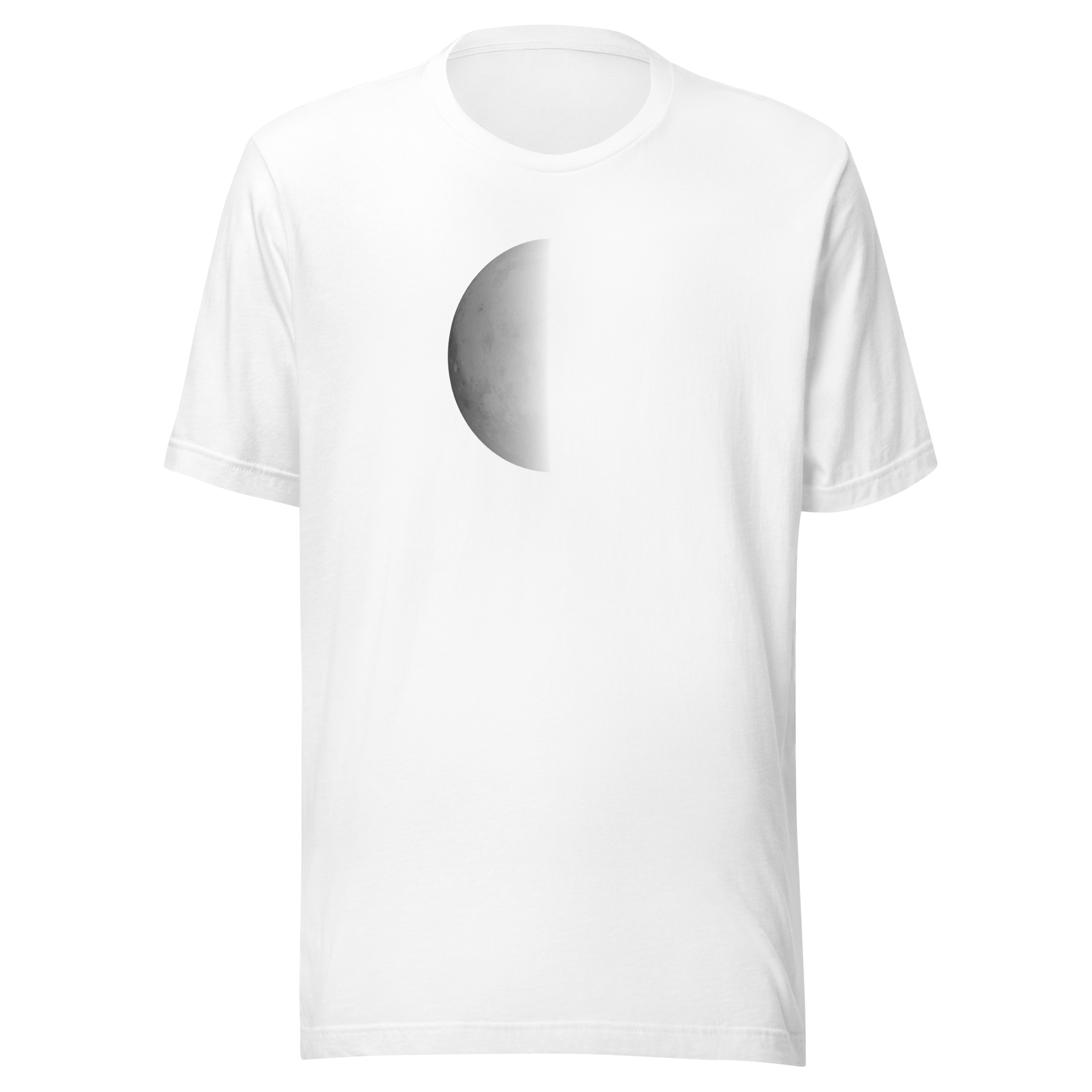 The Full-Scale Moon Tee, White — personalized birth chart apparel by Starlyzed