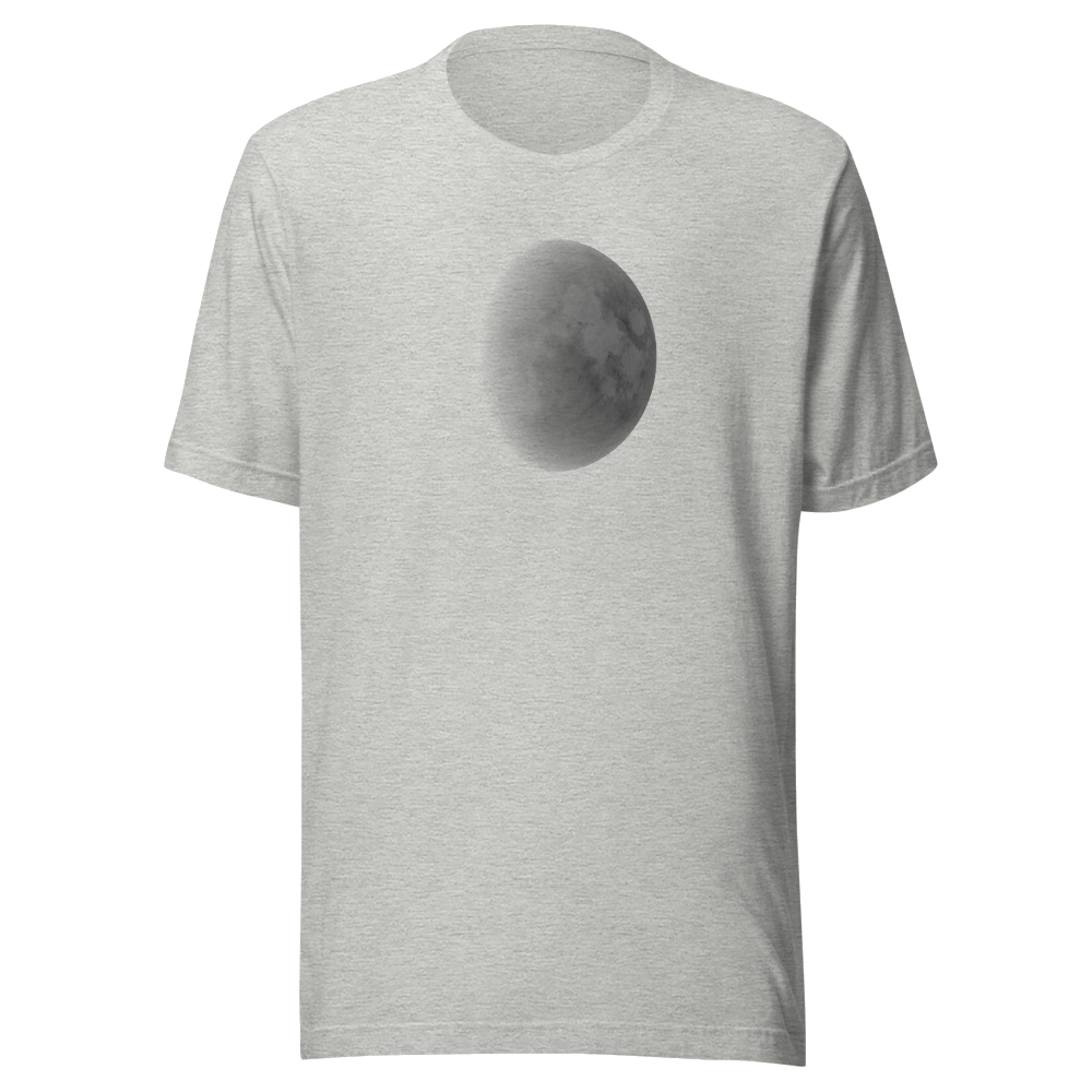 The Moon Tee, Athletic Heather — personalized birth chart apparel by Starlyzed