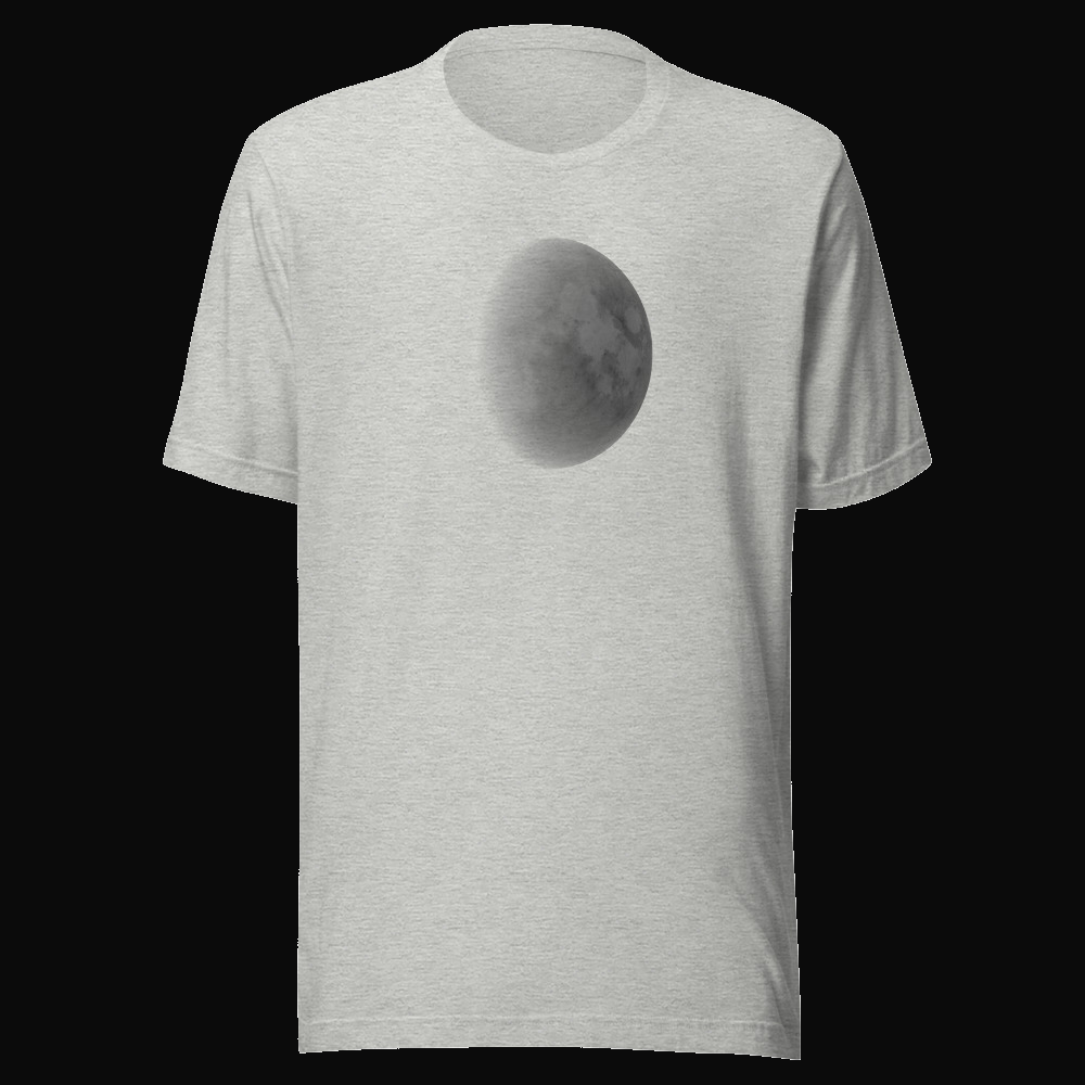 The Moon Tee, Athletic Heather — personalized birth chart apparel by Starlyzed