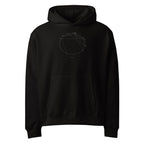 Starlyzed Natal Chart Hoodie Black front Printful mockup
