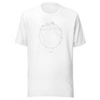 Starlyzed Natal Chart Tee White front Printful mockup