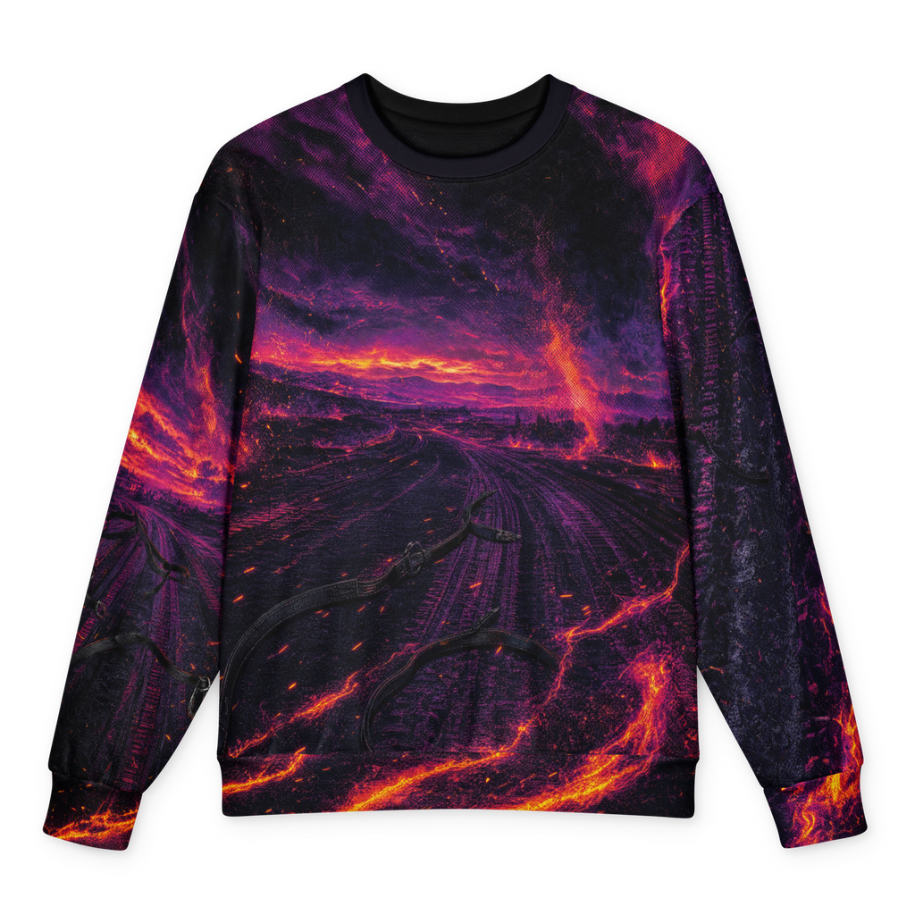The Reins Burned First Sweatshirt front