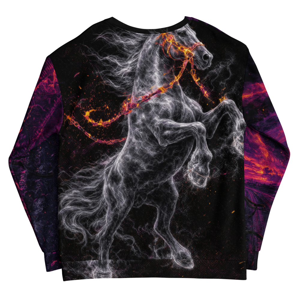 The Reins Burned First Sweatshirt - The Reins Burned First (back)