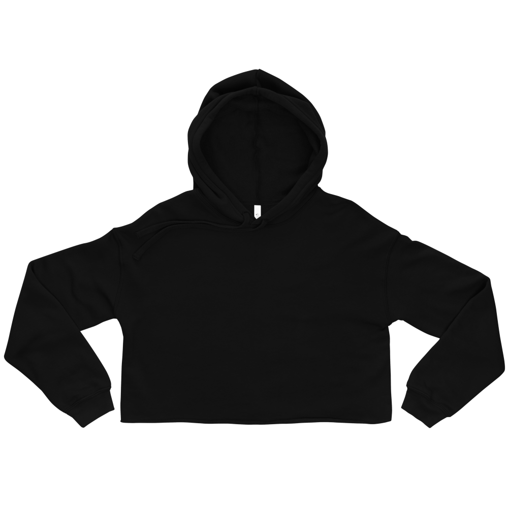 The Tracklist Crop Hoodie (front)