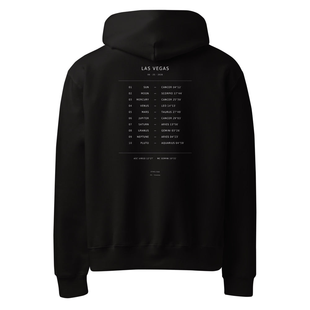 Starlyzed Tracklist Hoodie Black back Printful mockup