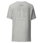 The Tracklist Tee, Athletic Heather — personalized birth chart apparel by Starlyzed
