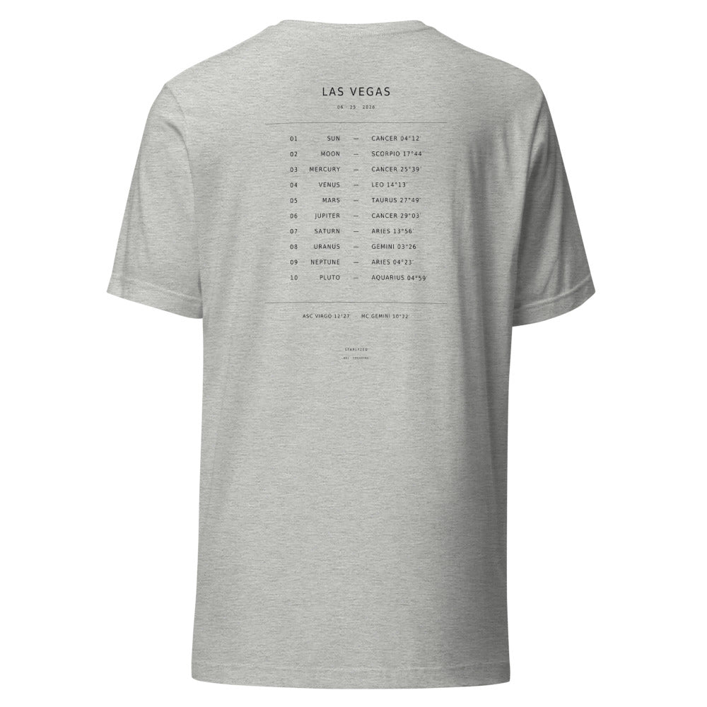 The Tracklist Tee — personalized birth chart apparel by Starlyzed