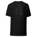 The Tracklist Tee, Black — personalized birth chart apparel by Starlyzed