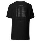 The Tracklist Tee, Black — personalized birth chart apparel by Starlyzed