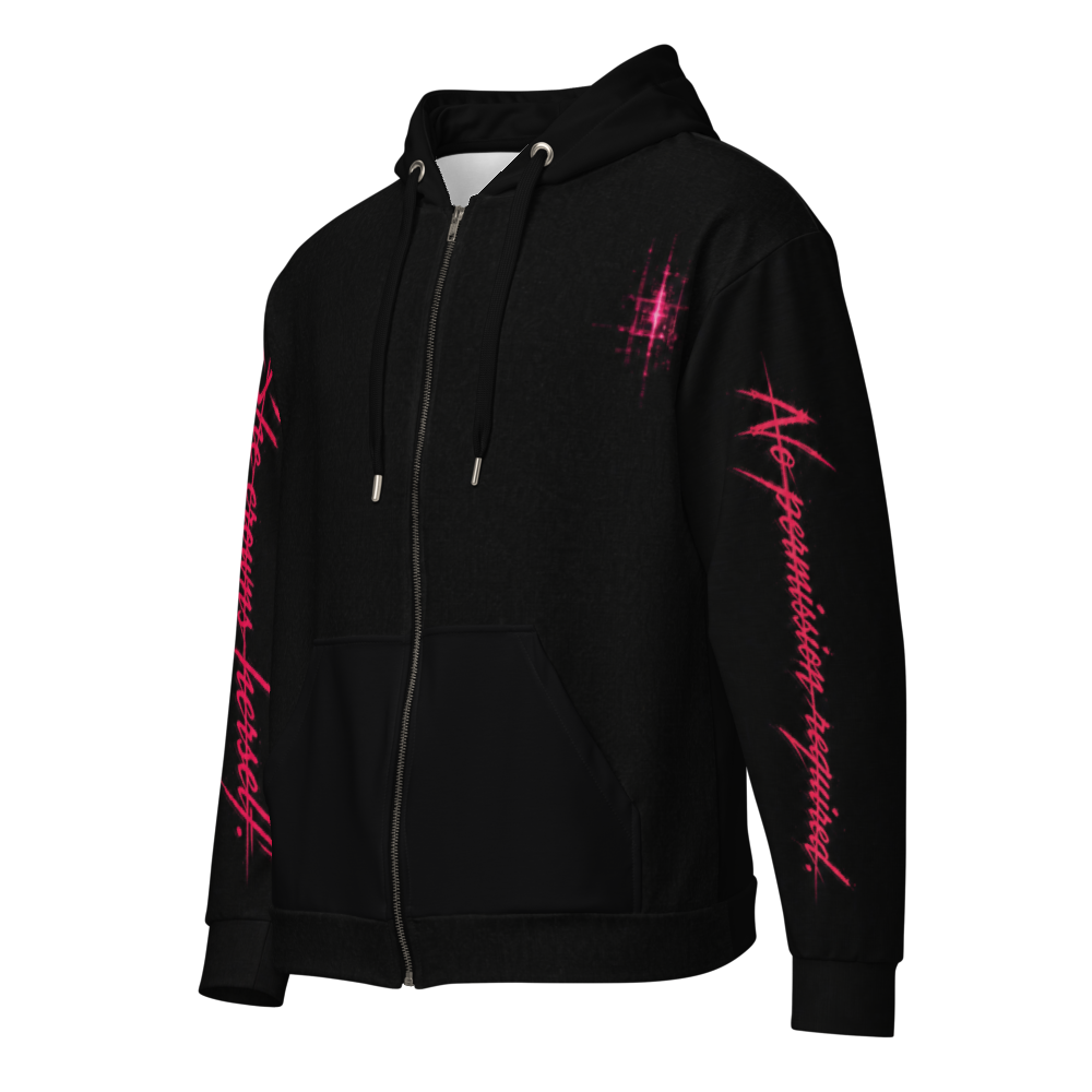 Throne Static Zip Hoodie - Throne Static (left)