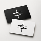 Starlyzed gift card, black and white