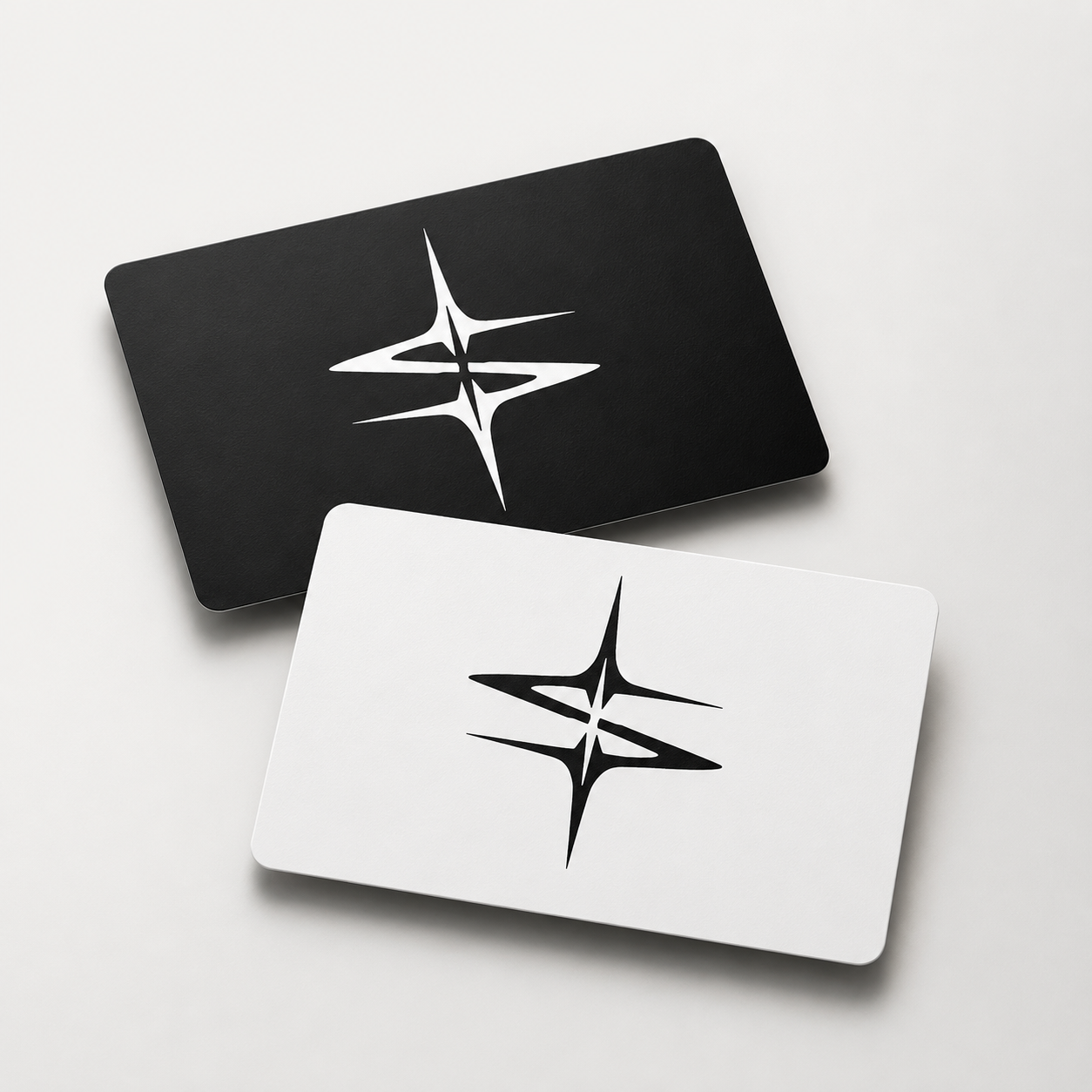 Starlyzed gift card, black and white